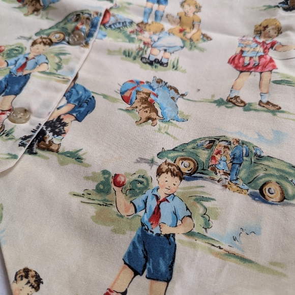 Vintage Print Vest size Medium - Picture 4 of 7